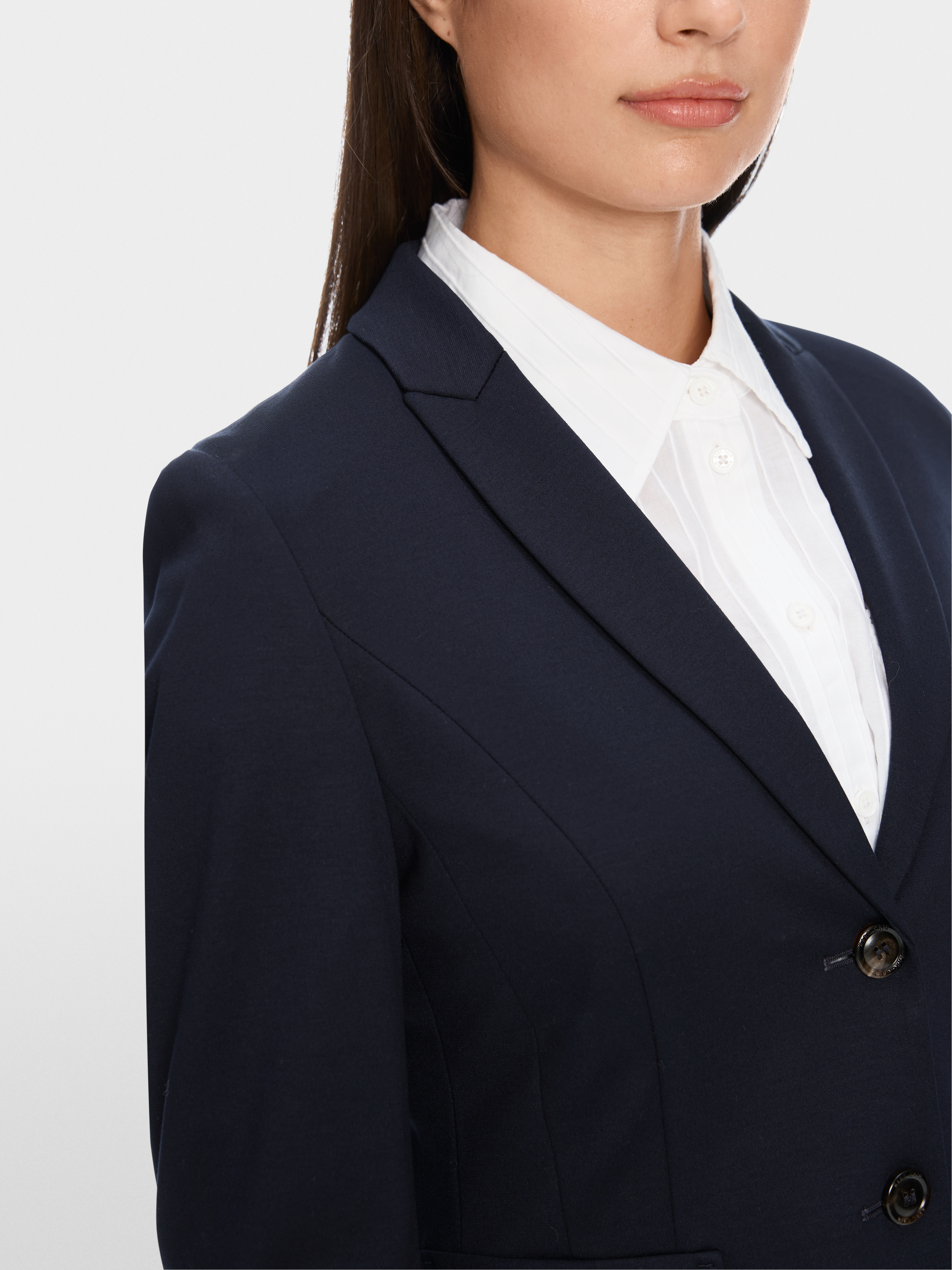 Leichter Blazer aus feinem Jersey